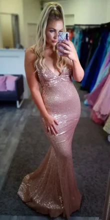 Aileen Gold Sequin Dress