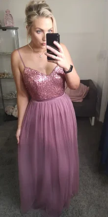 Bride706 Mauve Pink Bridesmaid Dress