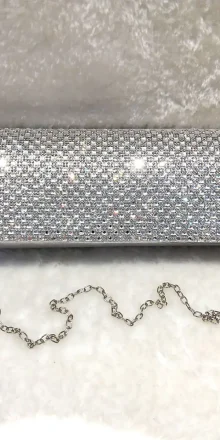 Silver Diamante Clutch 02