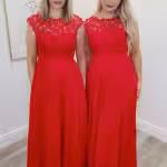 rose bridesmaid dress in mint