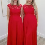 rose bridesmaid dress in mint