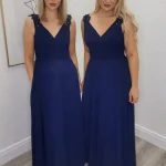 shelly bridesmaid dress in burgundy