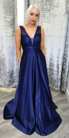 Navy Evening Dress