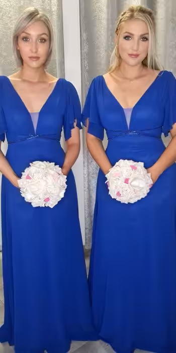 Claudia Royal Blue Bridesmaid Evening Gown