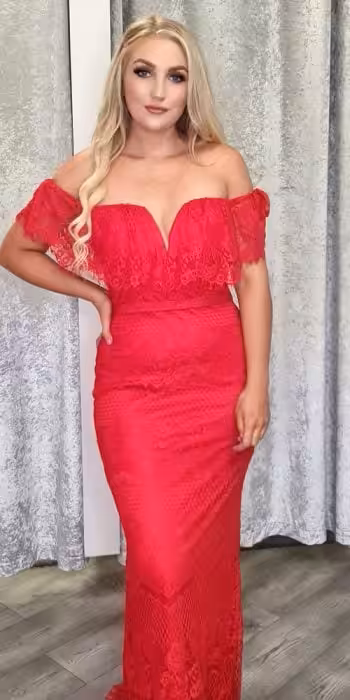 Ainsley Lace Evening Gown