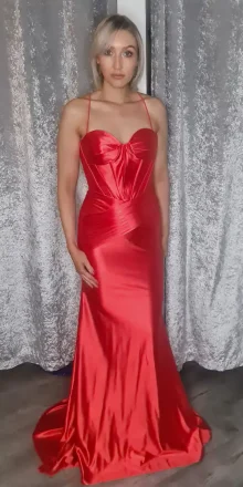 Jamira Red Evening Dress