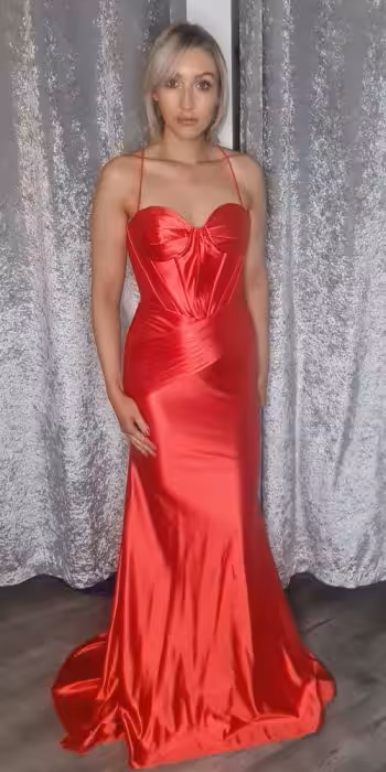 Jamira Red Evening Dress