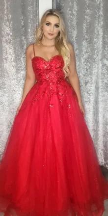 Texas Red Ballgown