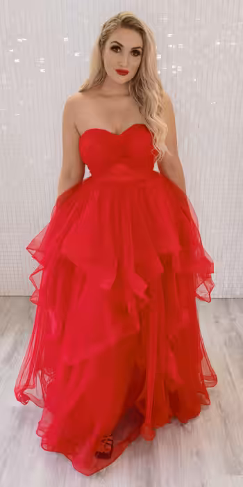 Rica Red Ballgown