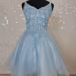 aspen light blue confirmation dress