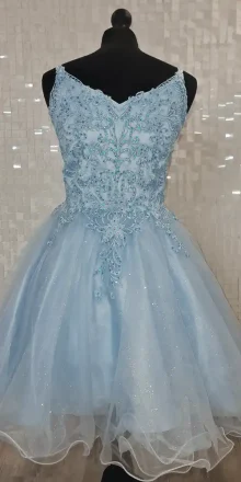 aspen light blue confirmation dress