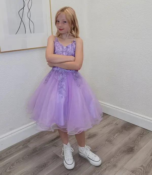 aspen lilac confirmation dress