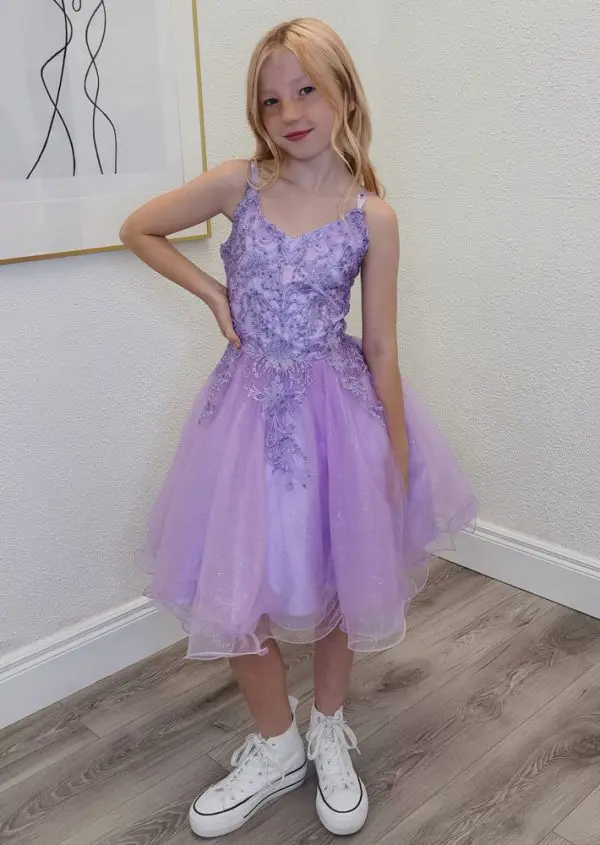 aspen lilac confirmation dress