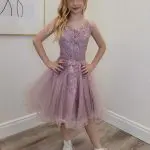 aspen mauve pink confirmation dress