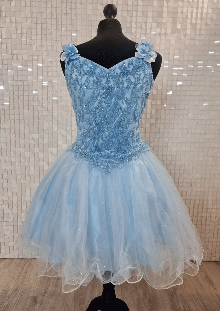 aspen light blue confirmation dress