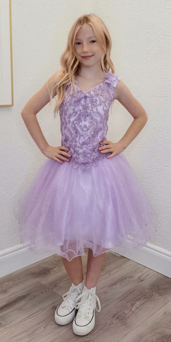 geneva lilac confirmation dress