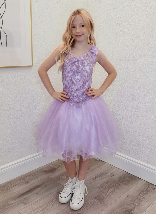 geneva lilac confirmation dress