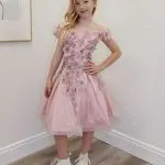 havana blush confirmation dress