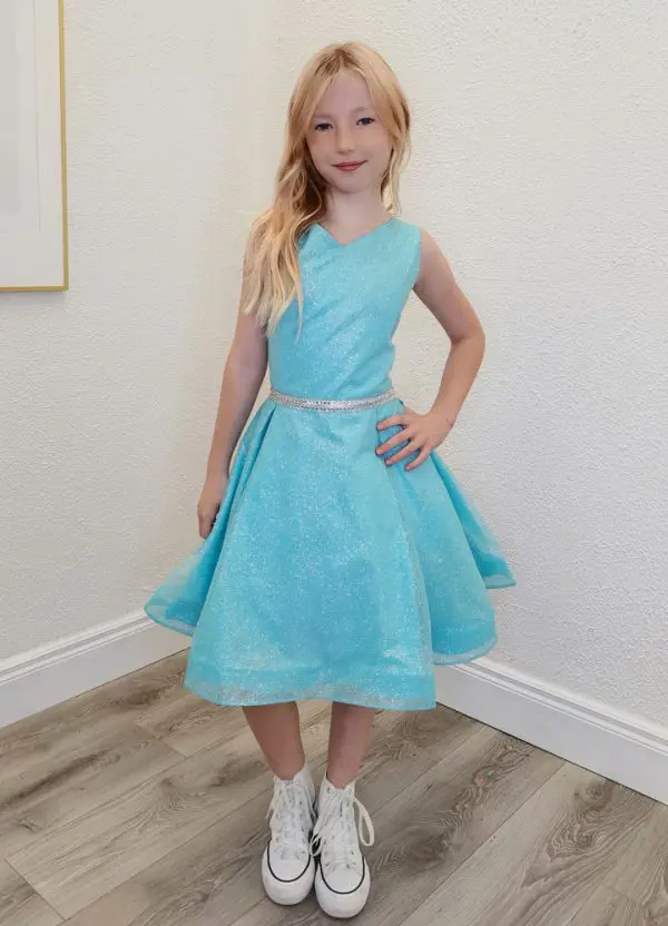 indiana turquoise confirmation dress