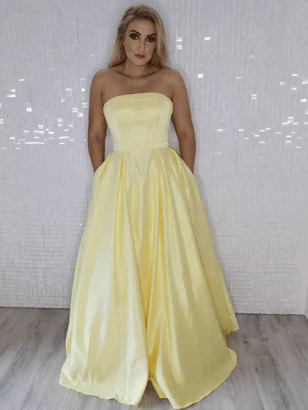 kelley lemon satin ballgown kelley lemon satin ballgown