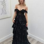 kylieah black evening gown