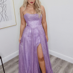 mexico lilac sparkle gown