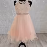 montana blush confirmation dress