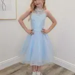 palma light blue confirmation dress