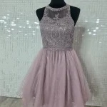 palma mauve pink confirmation dress