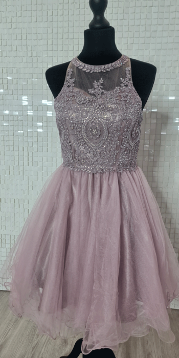 palma mauve pink confirmation dress