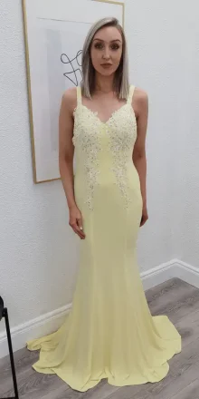 paris lemon evening gown