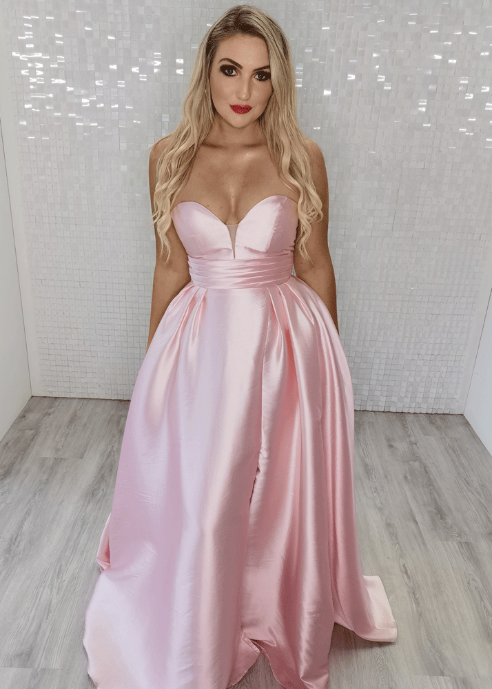 romie light pink ballgown