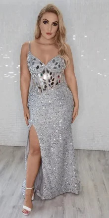 rica hot pink ballgown