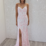 inara light pink evening gown