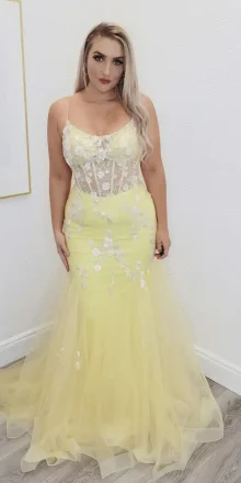 everly beaded bodice ballgown