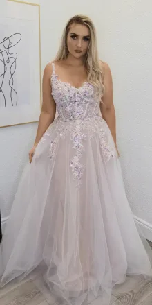 everly beaded bodice ballgown