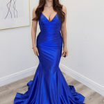 adella royal blue mermaid gown