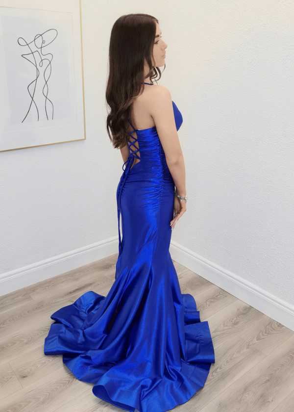 adella royal blue mermaid gown