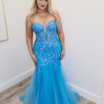 amaya turquoise blue dress