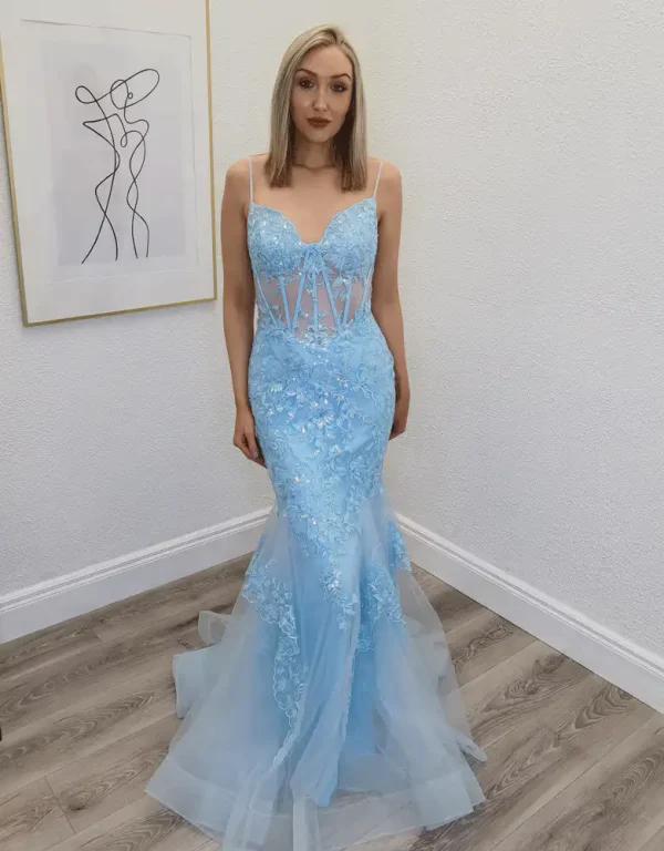 aura baby blue gown aura baby blue gown