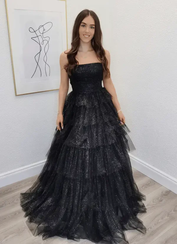 cliona black ballgown cliona black ballgown