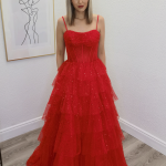 ell red ballgown