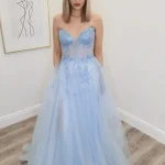 emi baby blue ballgown