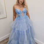 olivia baby blue ballgown