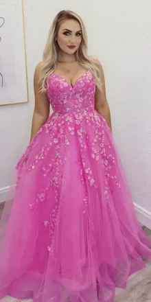 wrenlee pink ballgown