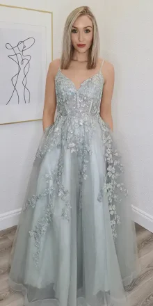 wrenlee sage green ballgown