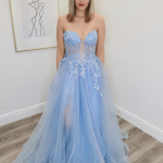 zuri blue ballgown