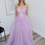 zuri lilac ballgown