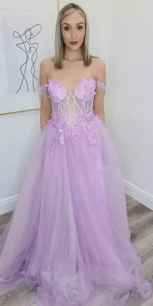 zuri lilac ballgown