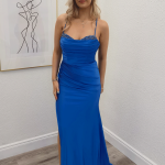 royal blue evening gown